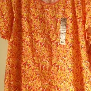 Women's 4x White Stag peach and yellow top